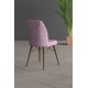 Scaun tapitat dining/bucatarie, Horizon Rozalin, material textil, cadru metal, picioare Lemn Scaun tapitat dining/bucatarie, Horizon Rozalin, material textil, cadru metal, picioare Lemn