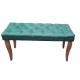 Canapea tip banca tapitata cu stofa, Menta, 90 cm x 45 cm x 45 cm