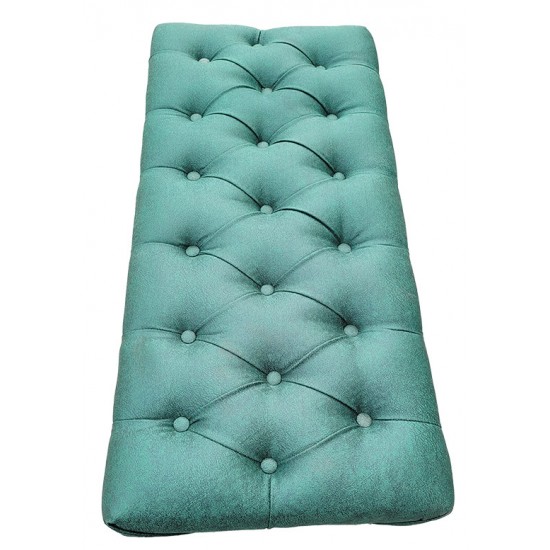 Canapea tip banca tapitata cu stofa, Menta, 90 cm x 45 cm x 45 cm