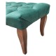 Canapea tip banca tapitata cu stofa, Menta, 90 cm x 45 cm x 45 cm