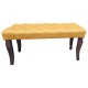 Canapea tip banca tapitata cu stofa, Mustar, 90 cm x 45 cm x 45 cm Canapea tip banca tapitata cu stofa, Mustar, 90 cm x 45 cm x 45 cm