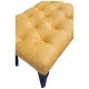 Canapea tip banca tapitata cu stofa, Mustar, 90 cm x 45 cm x 45 cm Canapea tip banca tapitata cu stofa, Mustar, 90 cm x 45 cm x 45 cm