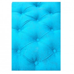 Canapea tip banca tapitata cu stofa, Turquaz, 90 cm x 45 cm x 45 cm