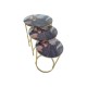 Masuta Marbella set 3 sticla securizat, picioare metal auriu nr.29 Masuta Marbella set 3 sticla securizat, picioare metal auriu nr.29