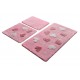 "ALICE Roz" Set 3 Covorase de baie