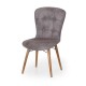 Scaun tapitat dining/bucatarie, BRISTOL Gri, material textil, cadru Lemn
