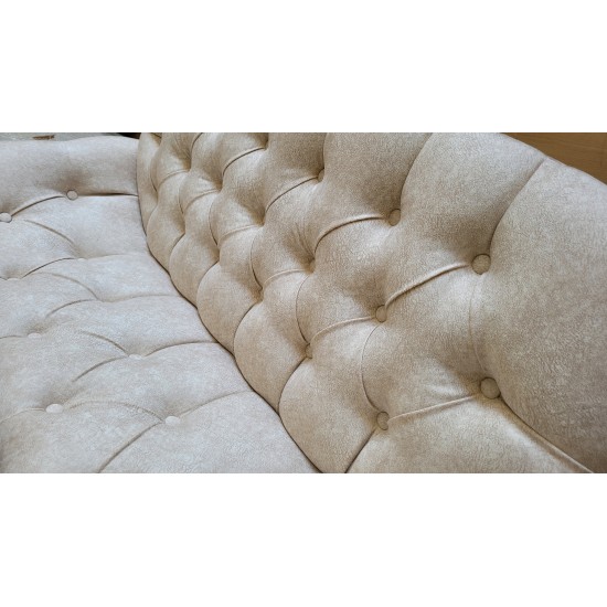 Canapele-London Times, Crem, Tapitat Textil, Cadru si Picioare Lemn Canapele-London Times, Crem, Tapitat Textil, Cadru si Picioare Lemn