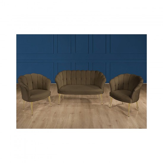 Set Canapea London Queen Coffee Set, Maro