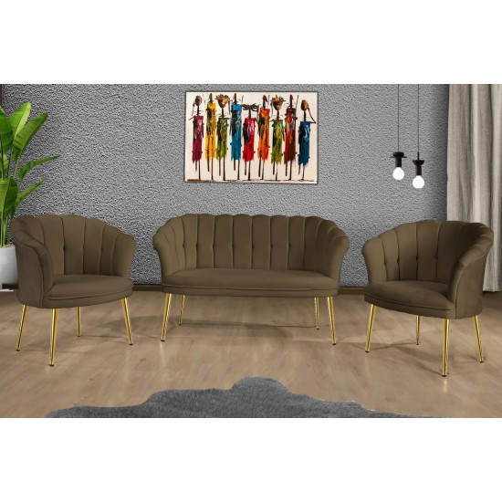 Set Canapea London Queen Coffee Set, Maro