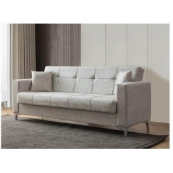 Canapea extensibila Casafun LIVA, 3 locuri, 225x115x85 cm, culoare Crem