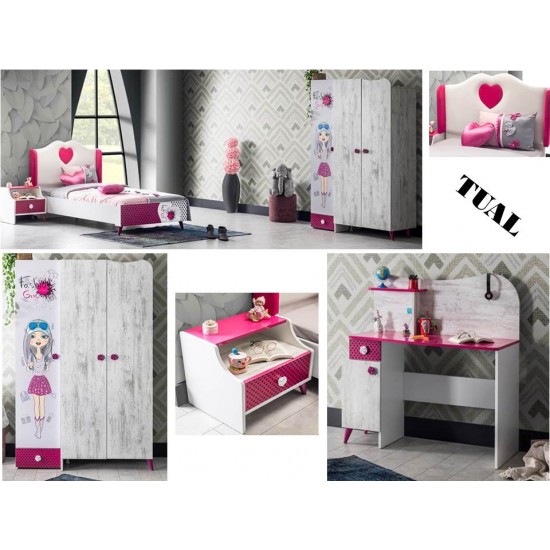 Set Camera tineret-copii, Tual, 4 piese