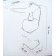 Dispenser, dozator, pentru dezinfectant,1000 ml, cu manual, pentru perete