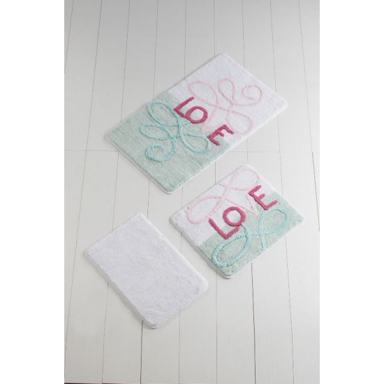 "EROS Menta" Set 3 Covorase de baie