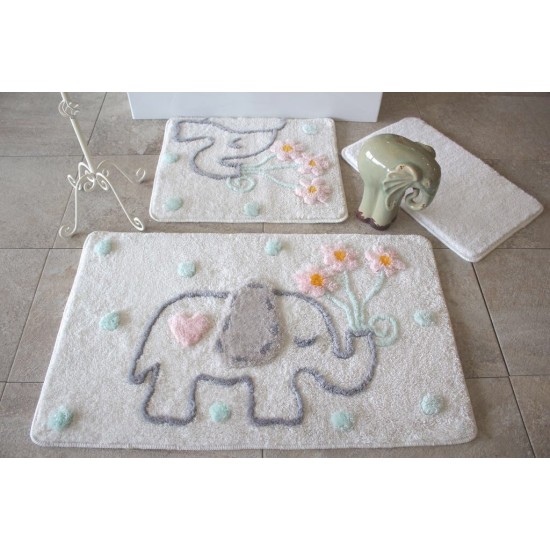 "ELEFANT" Set 3 Covorase de baie