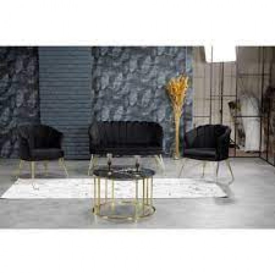 Set Canapea London Queen Coffee Set Negru