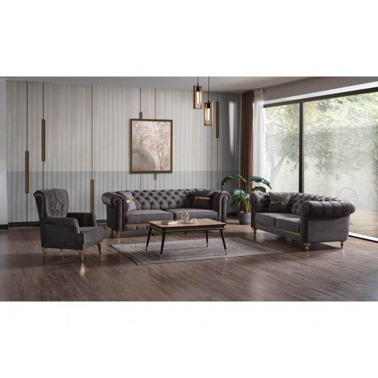 Canapea Casafun Ciragan, 3 locuri, 242x96x79 cm, culoare Cappucino Maro Canapea Casafun Ciragan, 3 locuri, 242x96x79 cm, culoare Cappucino Maro